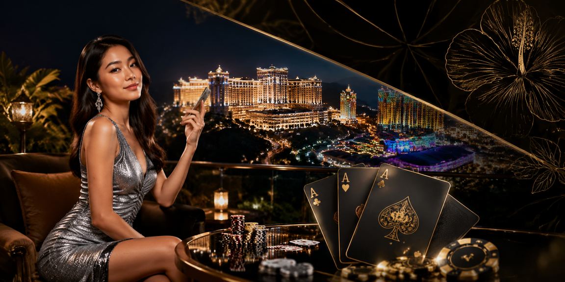 Permainan poker gaya Malaysia di Genting Highlands dengan suasana kasino mewah 9600x